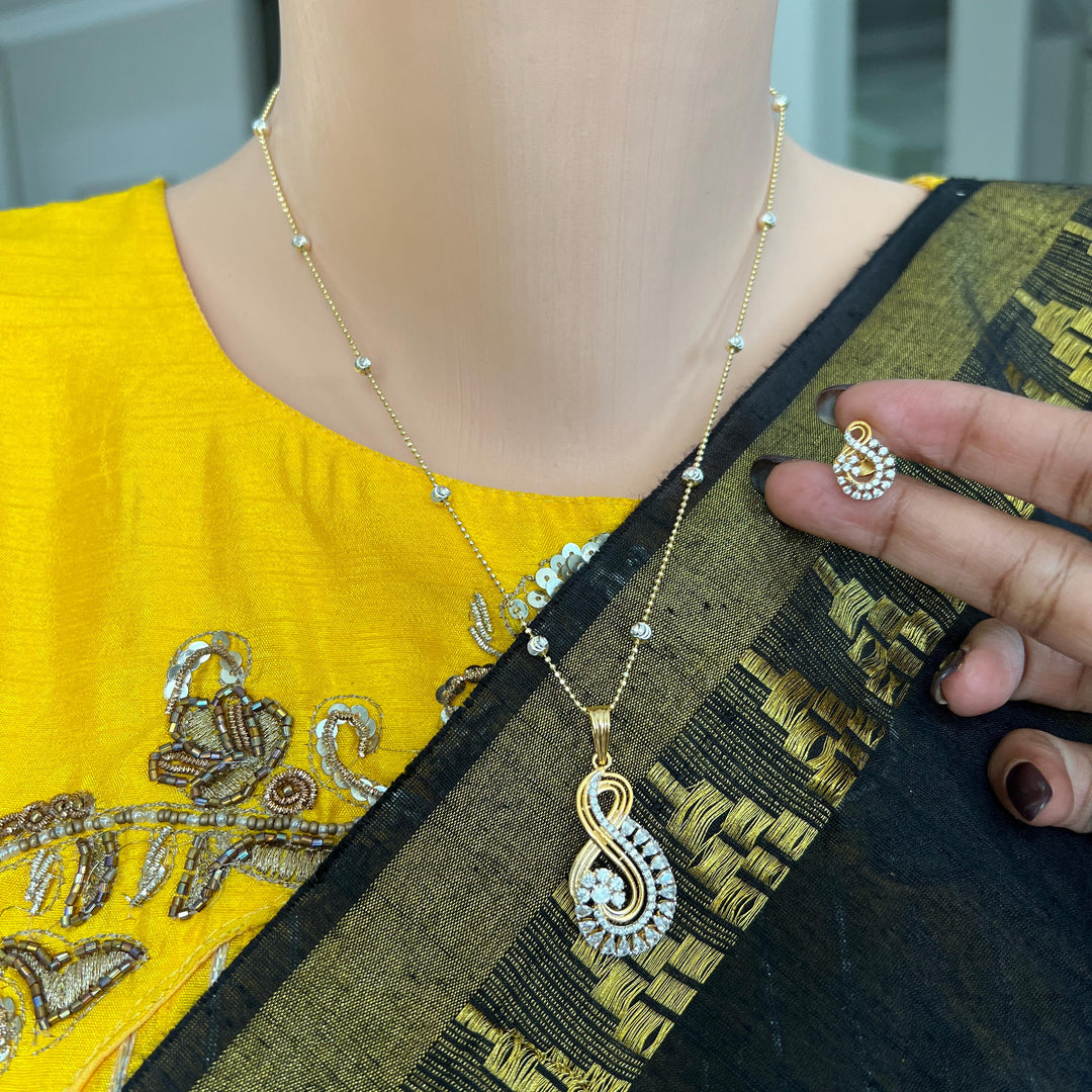 Diamond replica Pendant sets