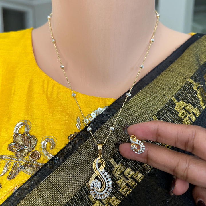 Diamond replica Pendant sets