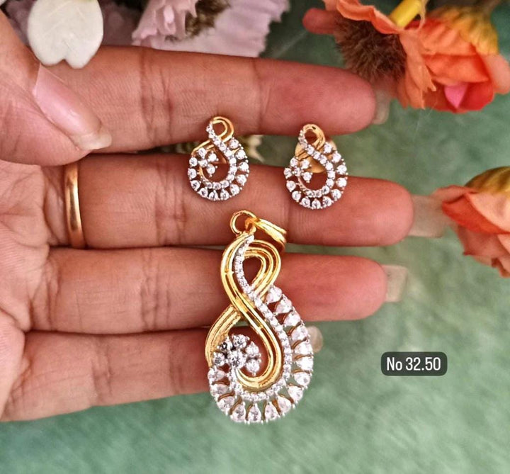Diamond replica Pendant sets