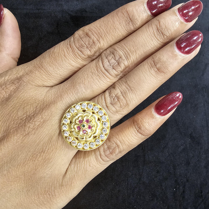 92.5 Silver Kundan Rings