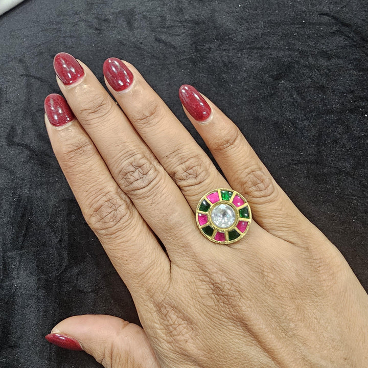 92.5 Silver Kundan Rings