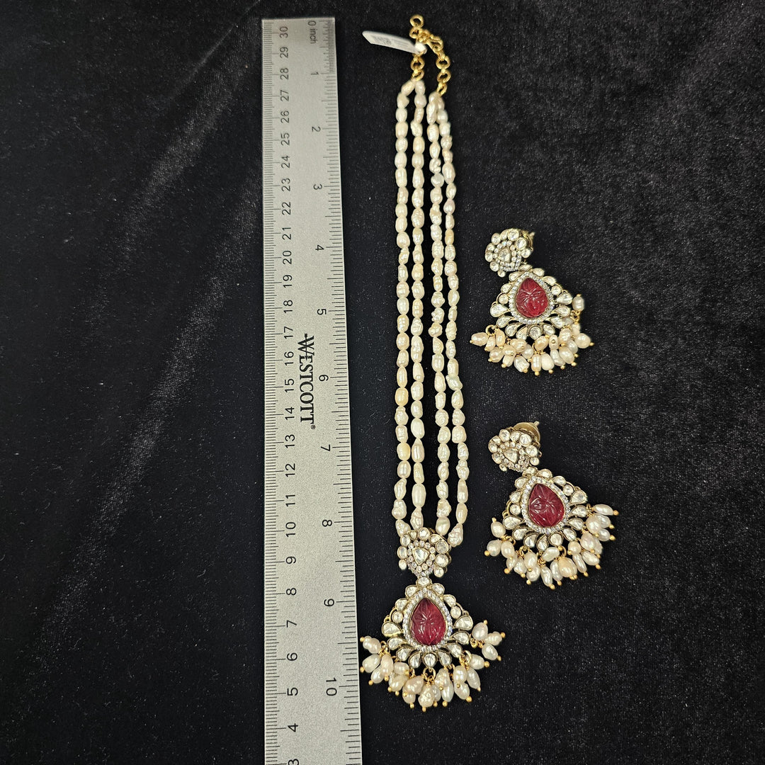 Pearl Moissanite necklace