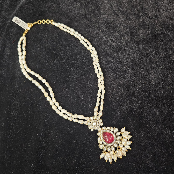Pearl Moissanite necklace
