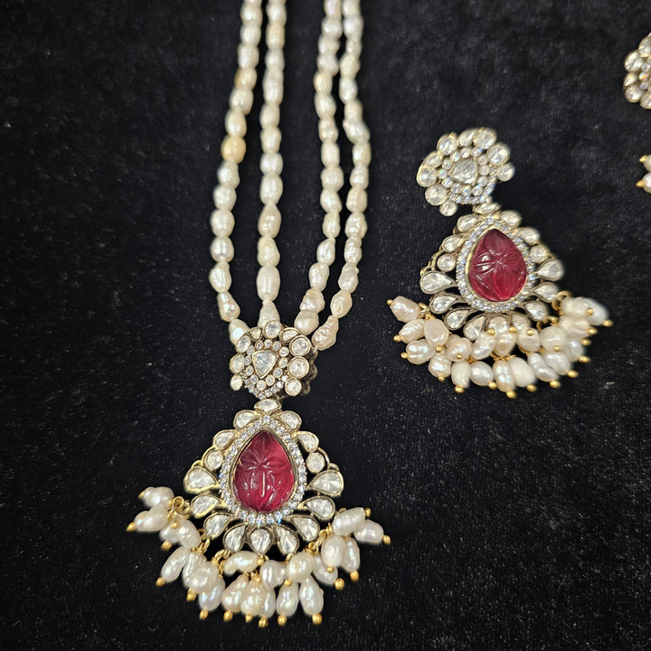 Pearl Moissanite necklace