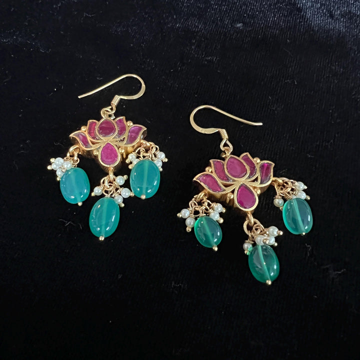 92.5 Silver Kundan danglers