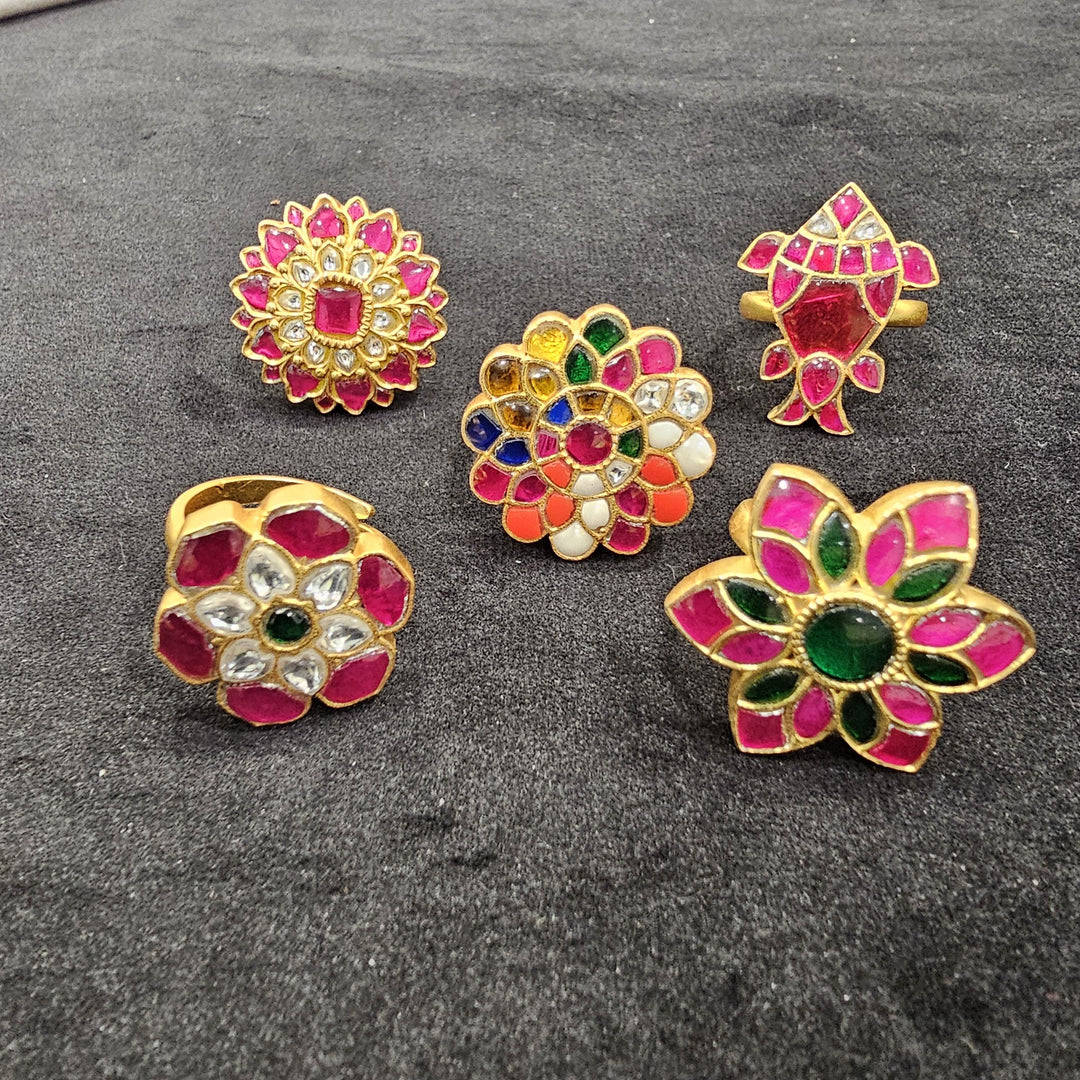Jadau Kundan rings