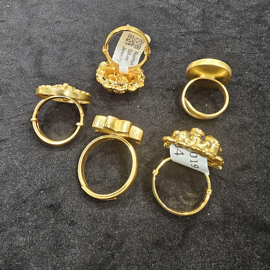 92.5 Silver Kundan Rings