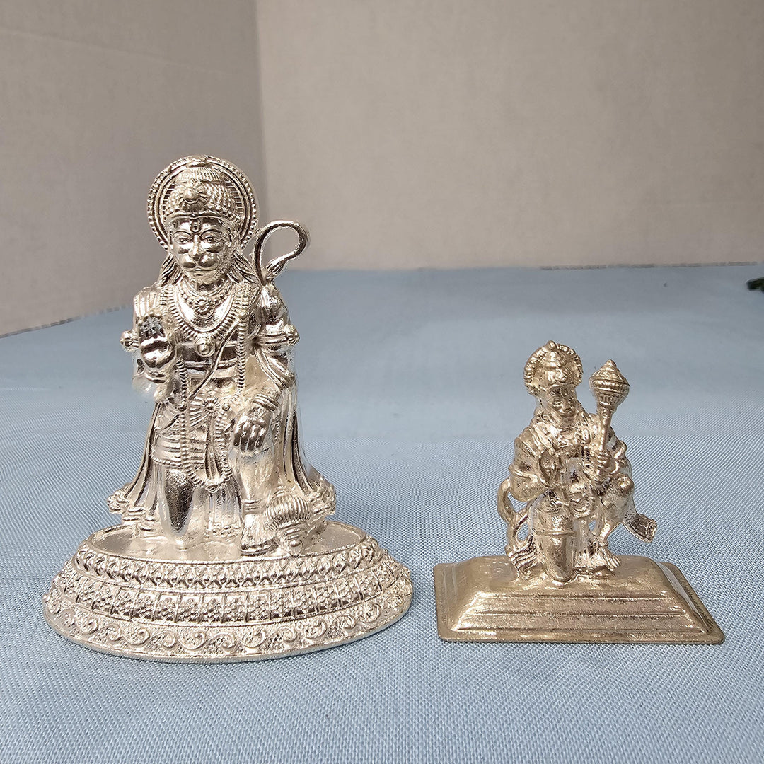 Silver Hanuman idol