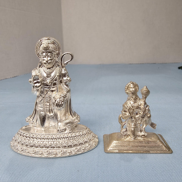 Silver Hanuman idol