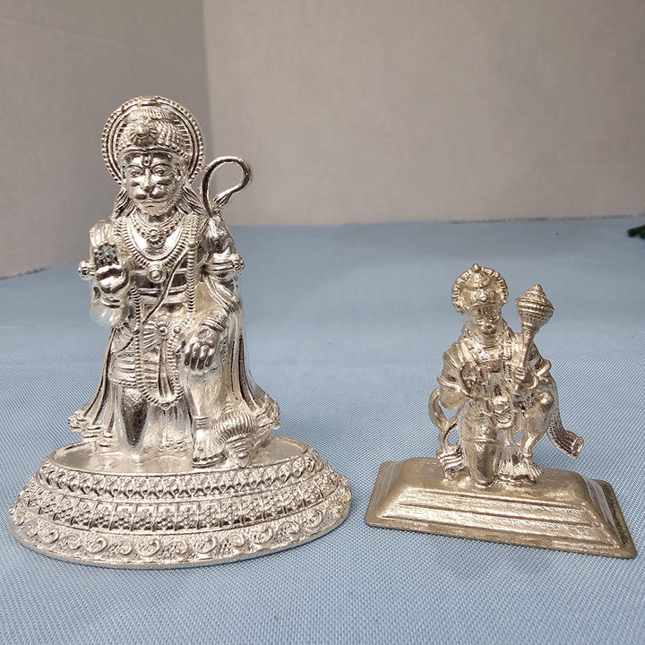 Silver Hanuman idol