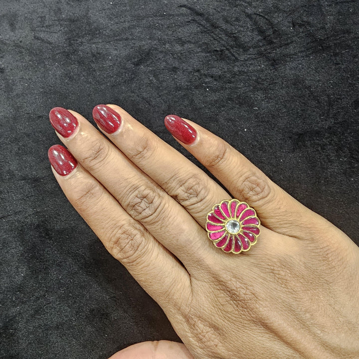 kundan Adjustable rings