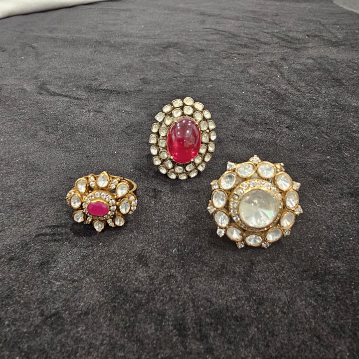 3 moissanite rings