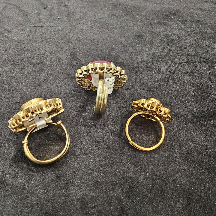 3 moissanite rings