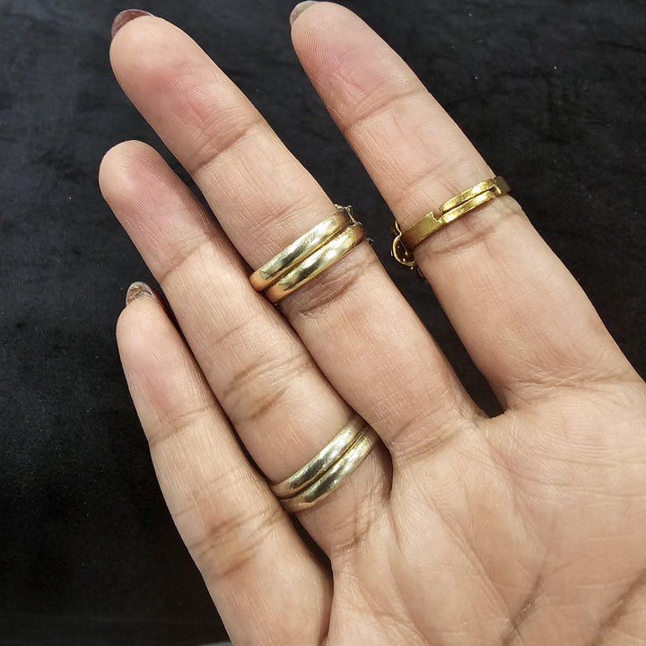 3 moissanite rings
