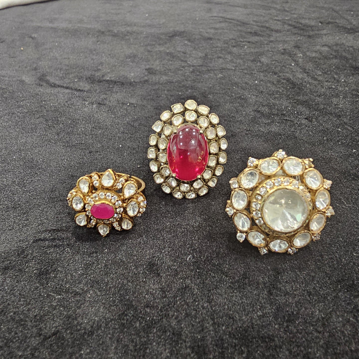 3 moissanite rings