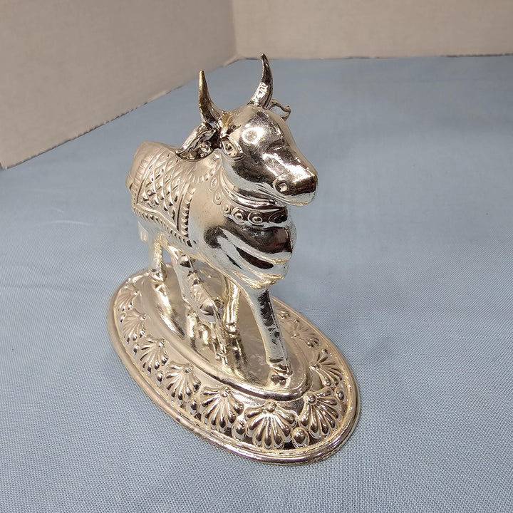 Silver cow calf idol