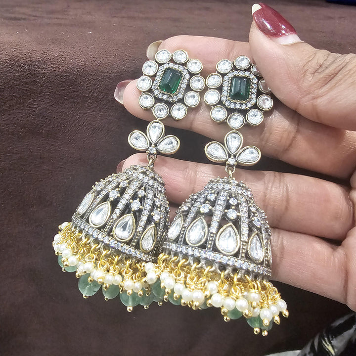 Brass Victorian jhumka