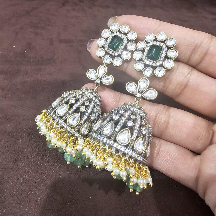 Brass Victorian jhumka