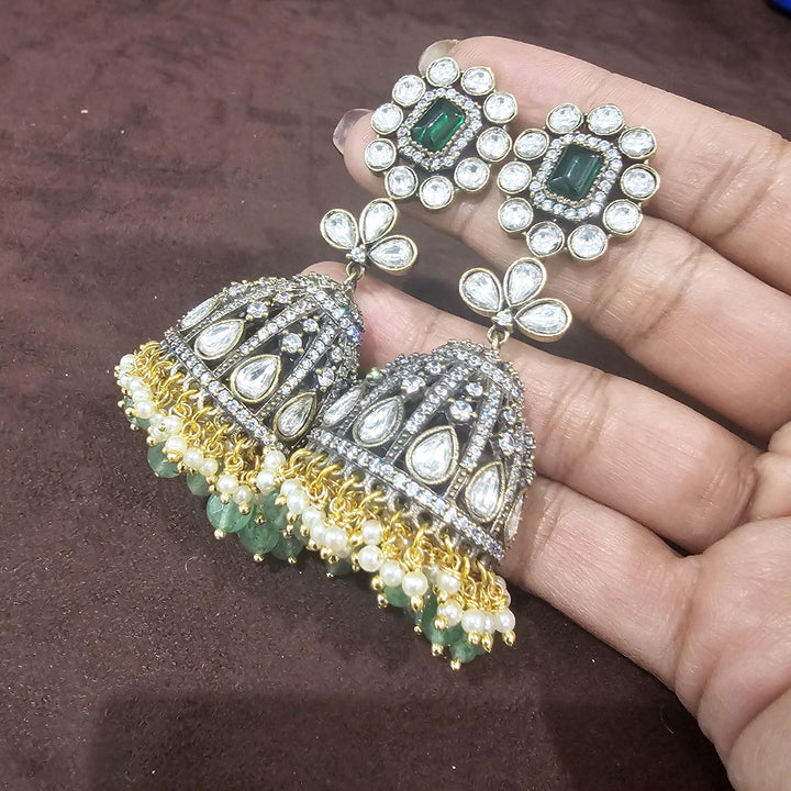Brass Victorian jhumka
