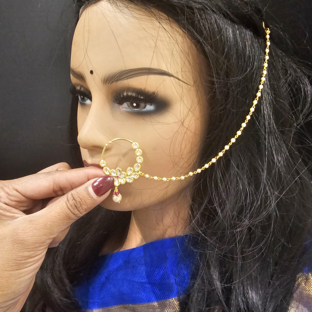 Kundan Nose Ring