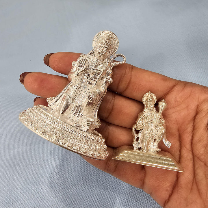 Silver Hanuman idol