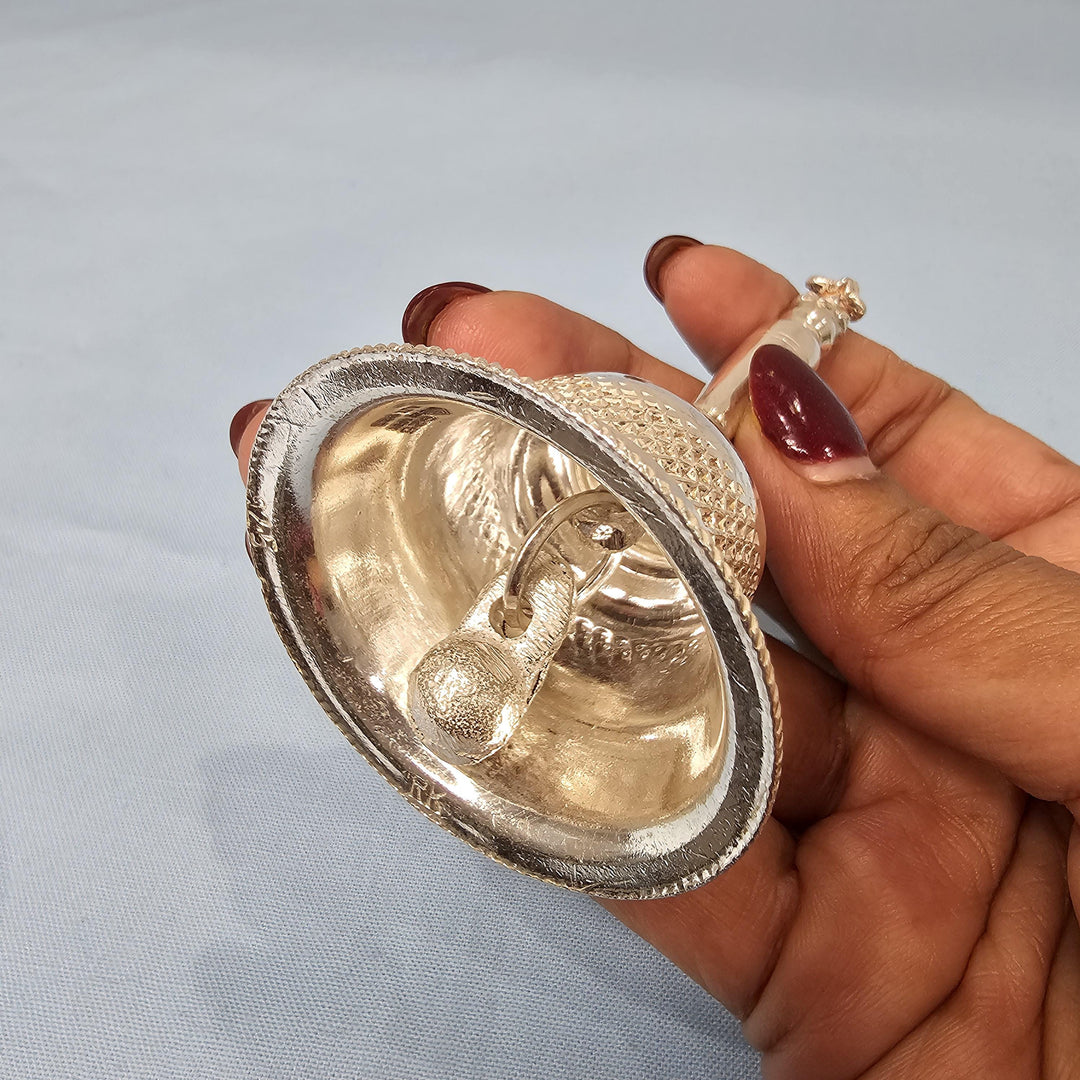 Silver Solid Pooja bell