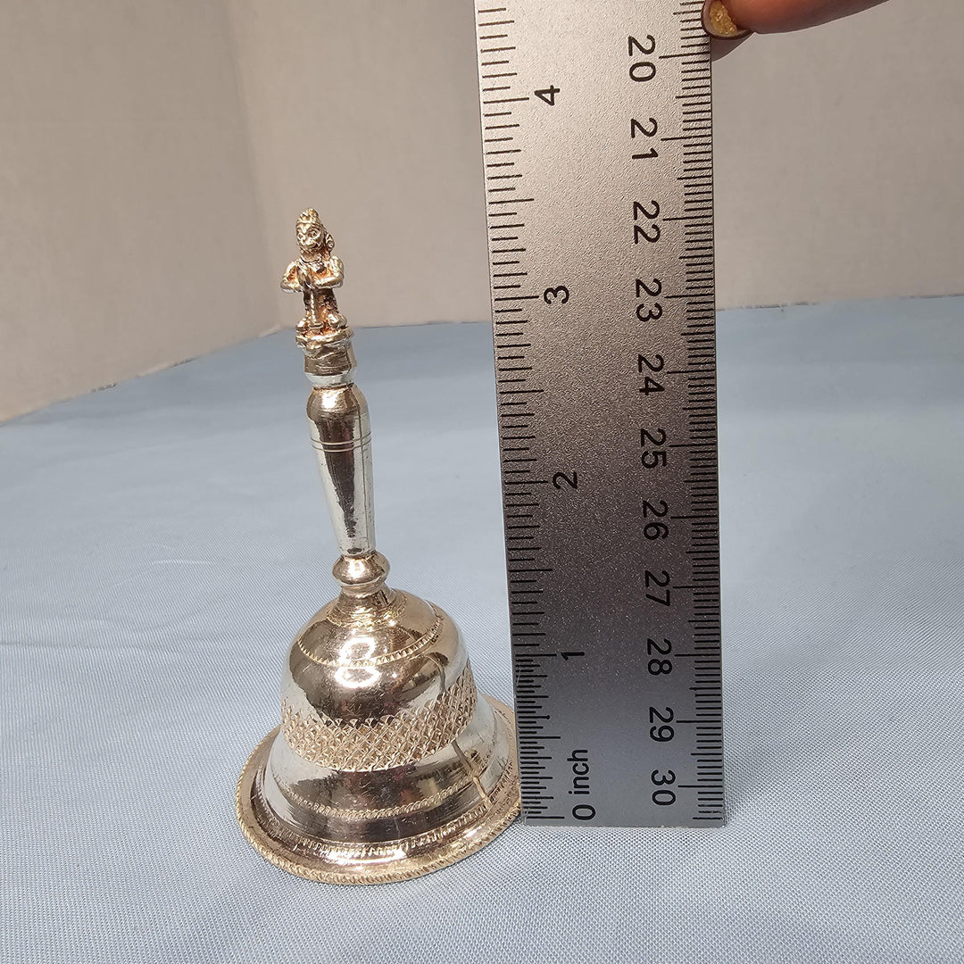 Silver Solid Pooja bell