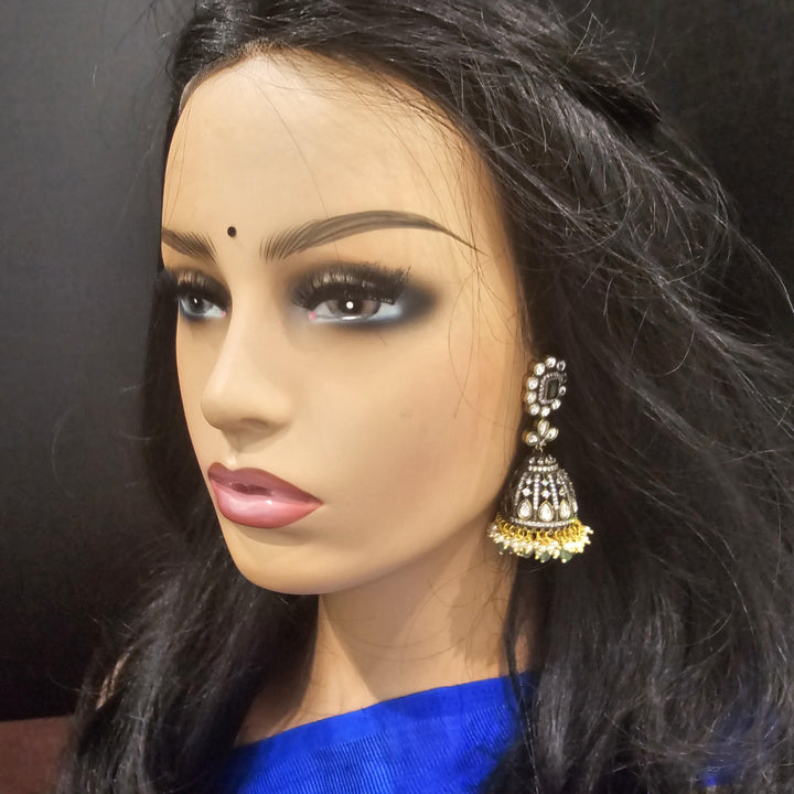 Brass Victorian jhumka