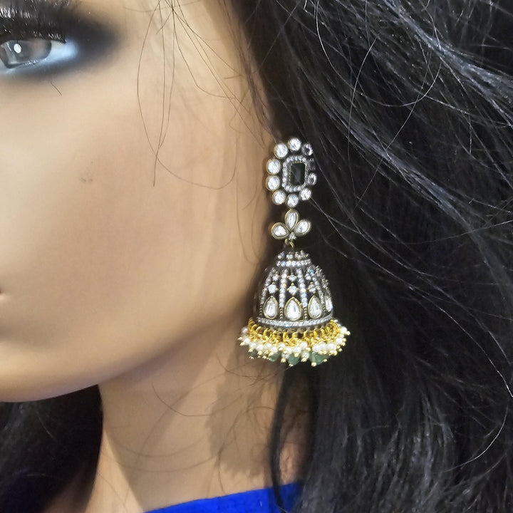 Brass Victorian jhumka
