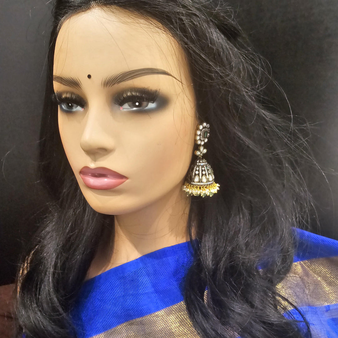 Brass Victorian jhumka