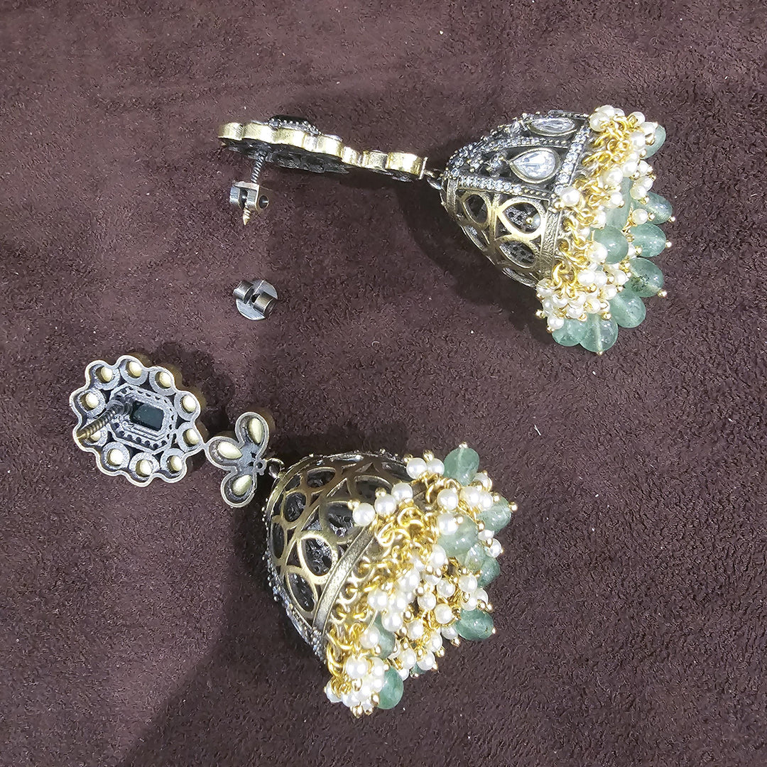 Brass Victorian jhumka