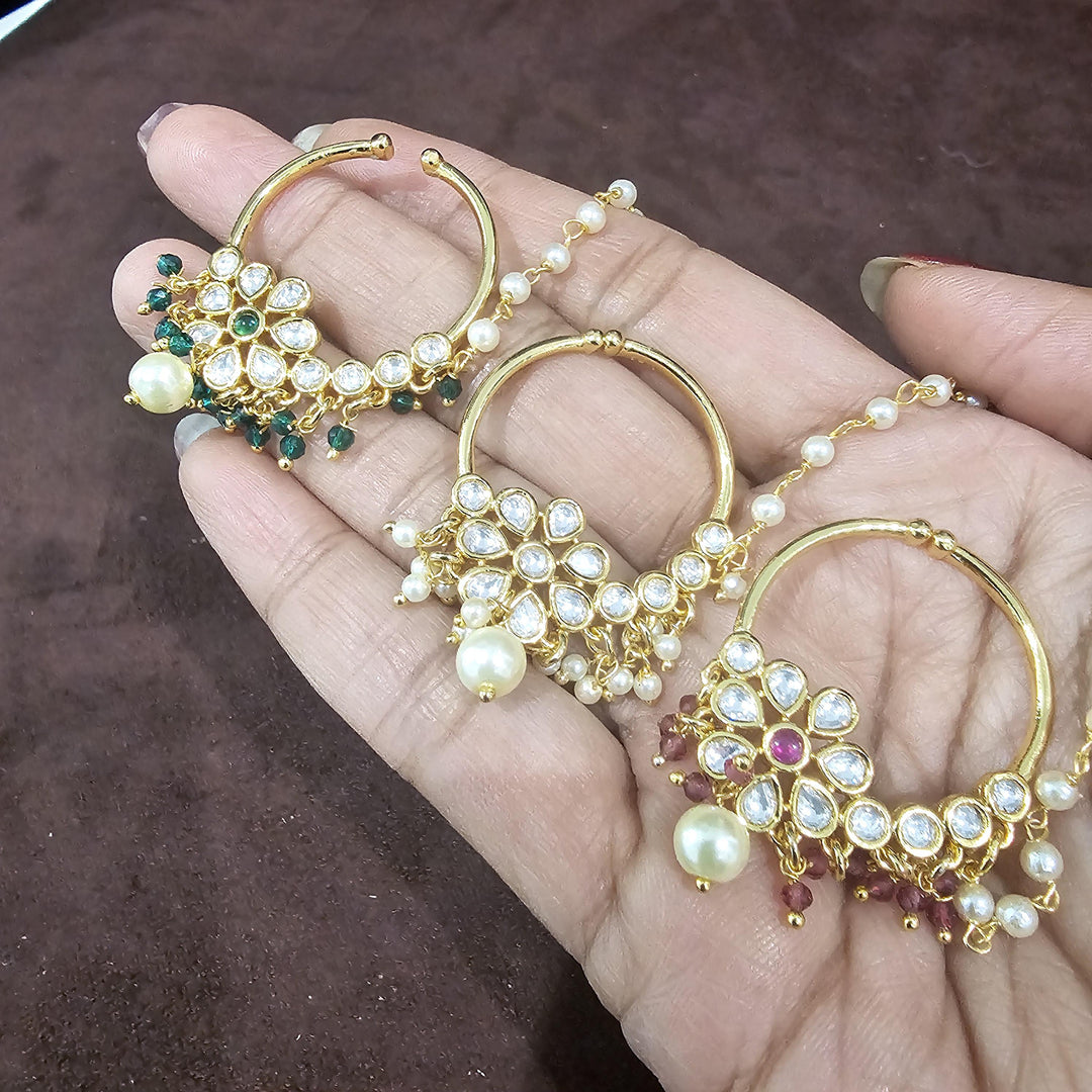 Kundan Nose Ring