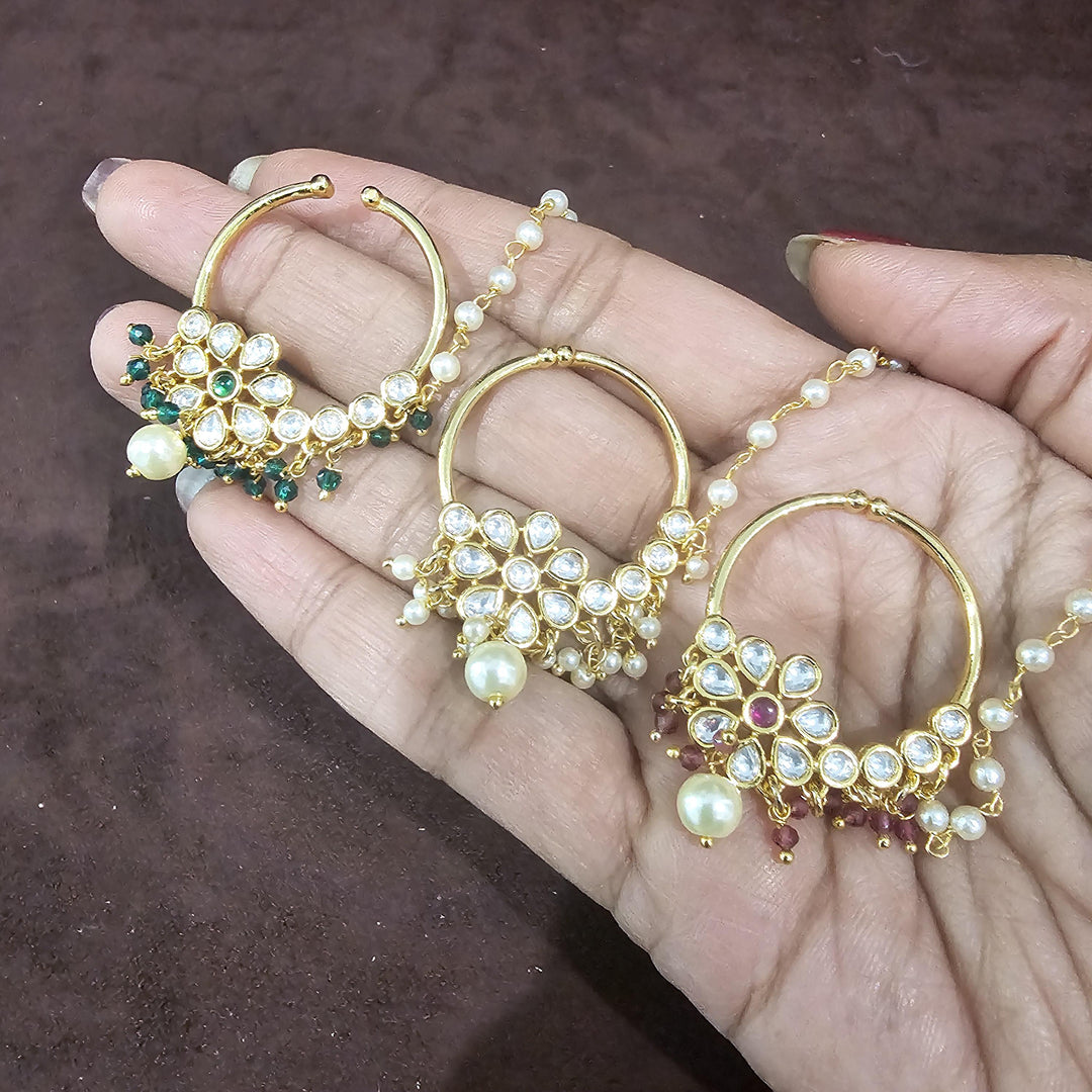 Kundan Nose Ring