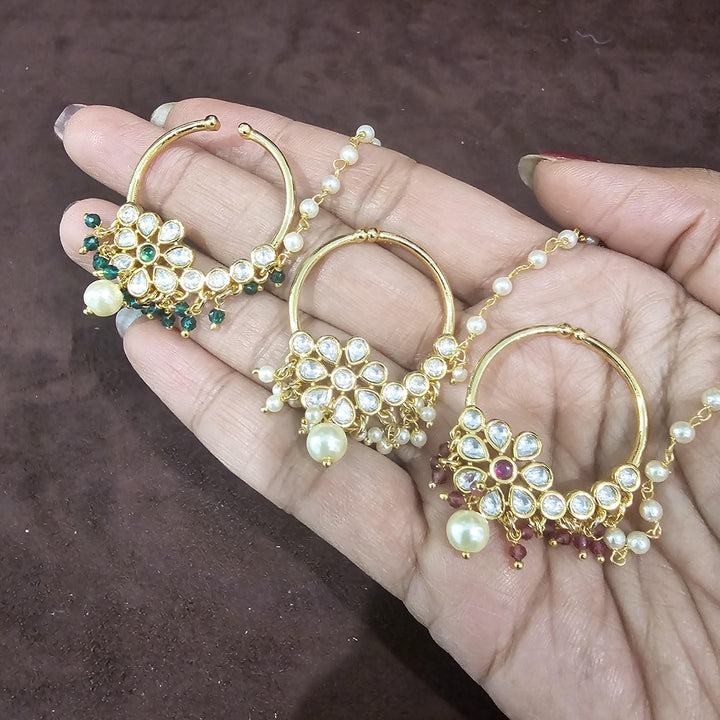 Kundan Nose Ring
