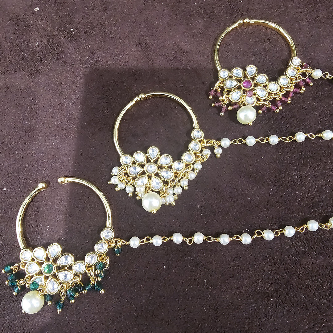 Kundan Nose Ring