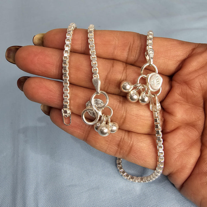 Pure Silver adult Anklets