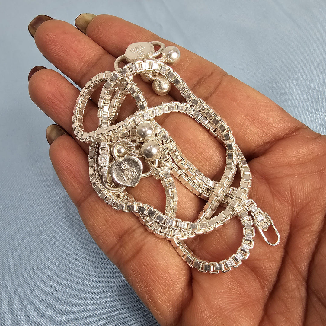 Pure Silver adult Anklets