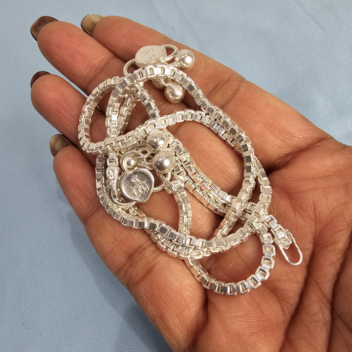 Pure Silver adult Anklets