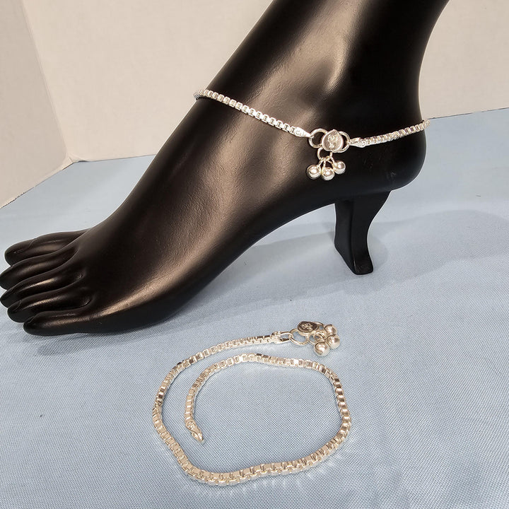 Pure Silver adult Anklets