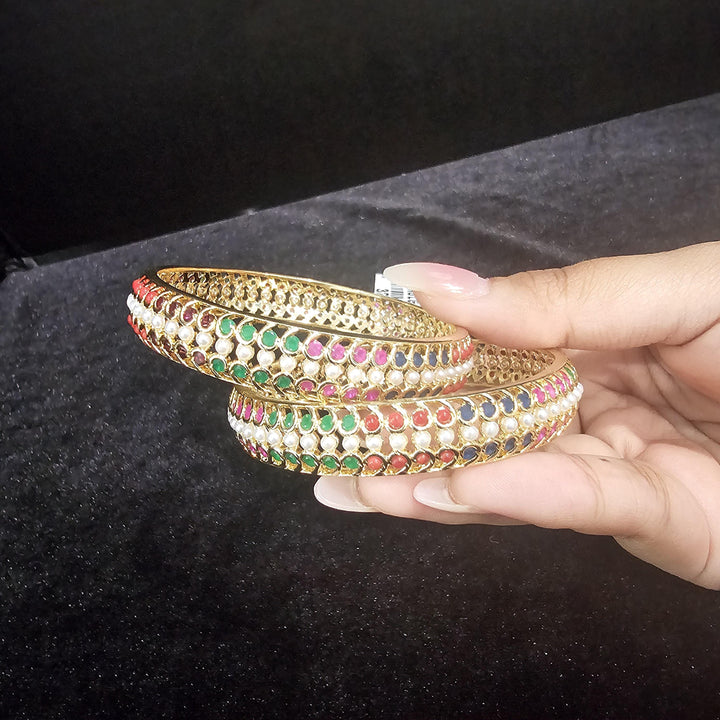 2PC Navaratna bangles