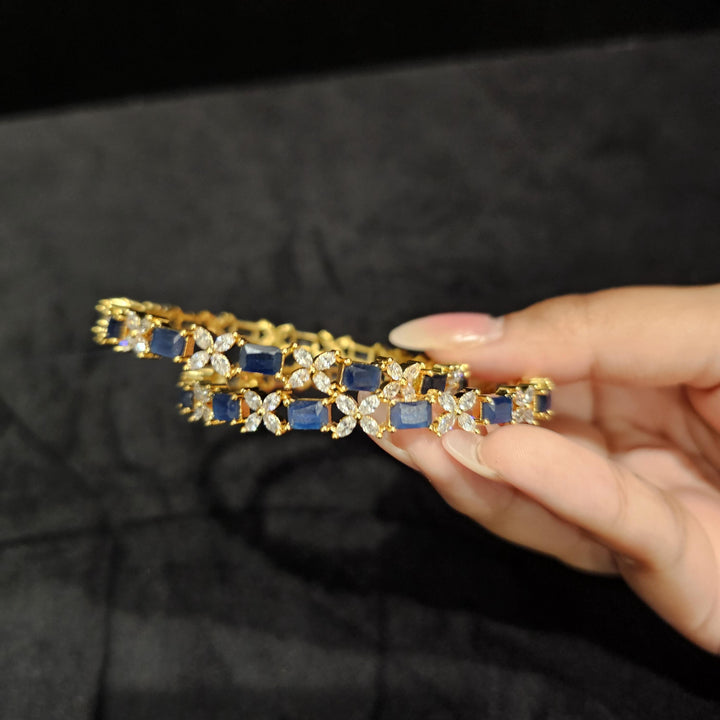 Blue cz Bangles