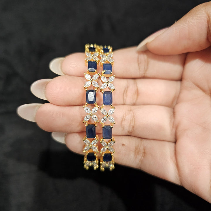 Blue cz Bangles