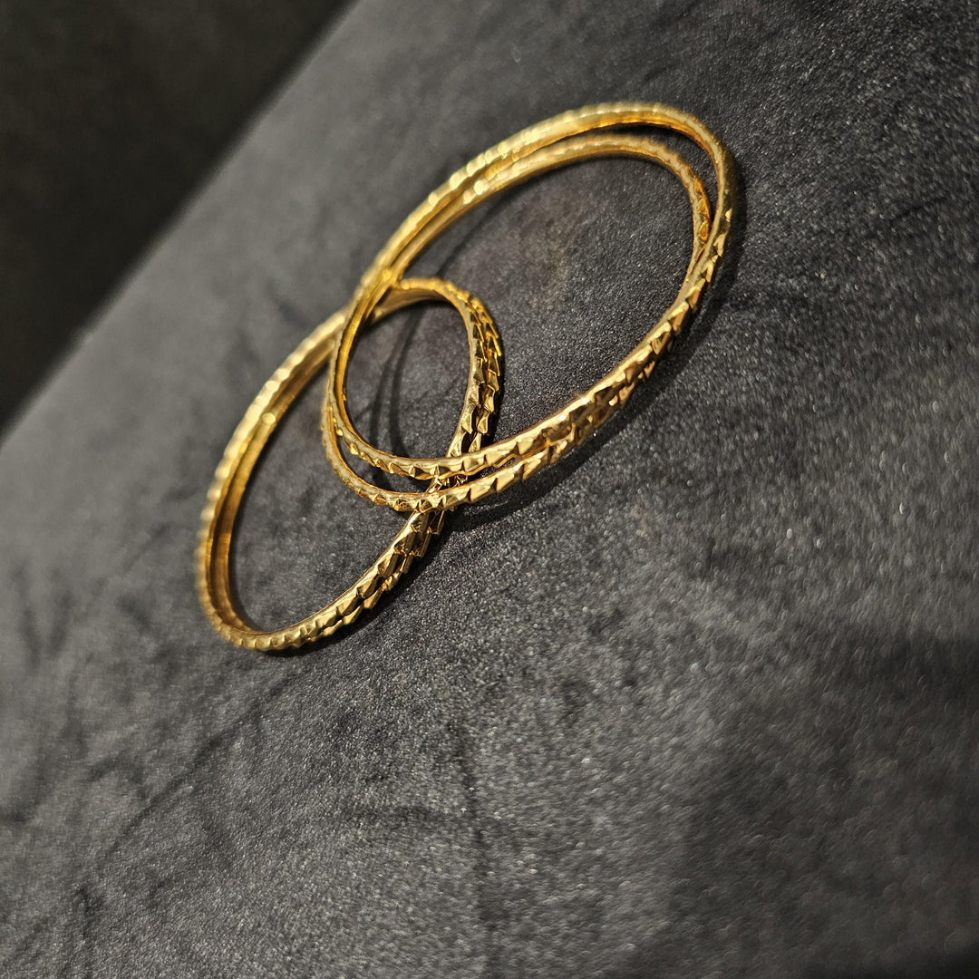 Gold Plated 4 Bangles set