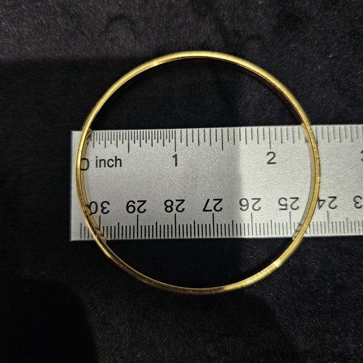 pLAIN Gold Plated Bangles