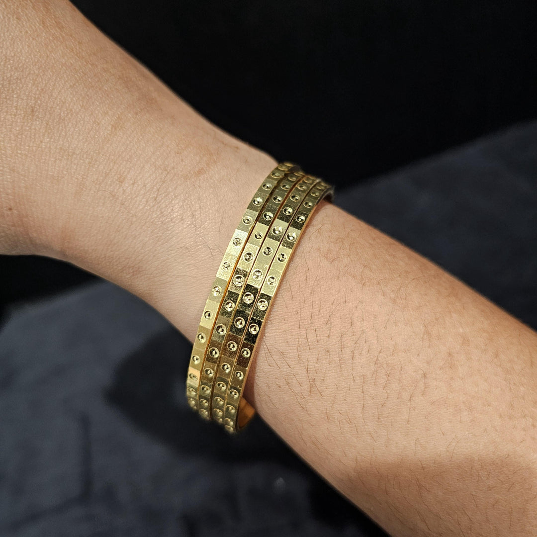 4PC Gold Plated Bangles