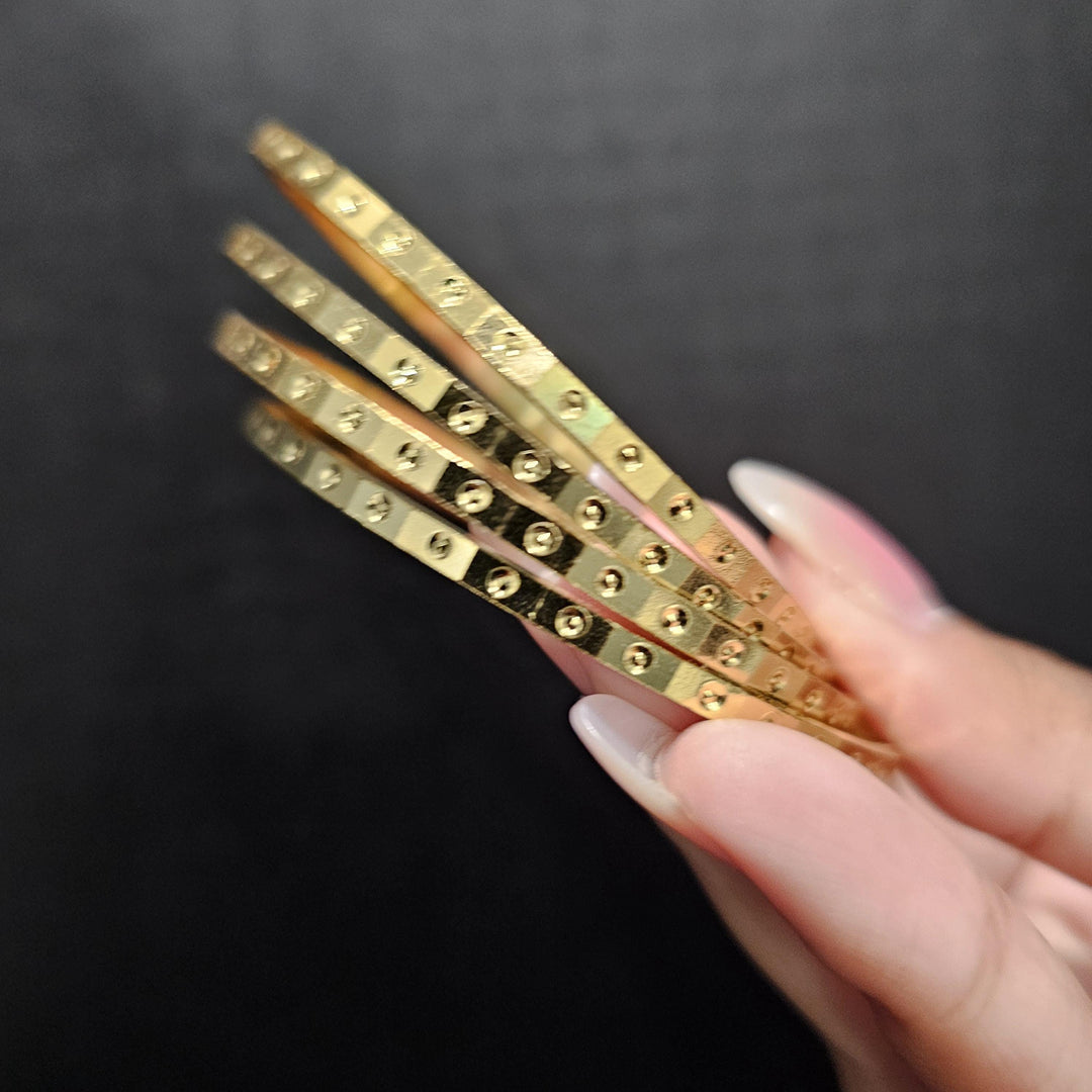 4PC Gold Plated Bangles