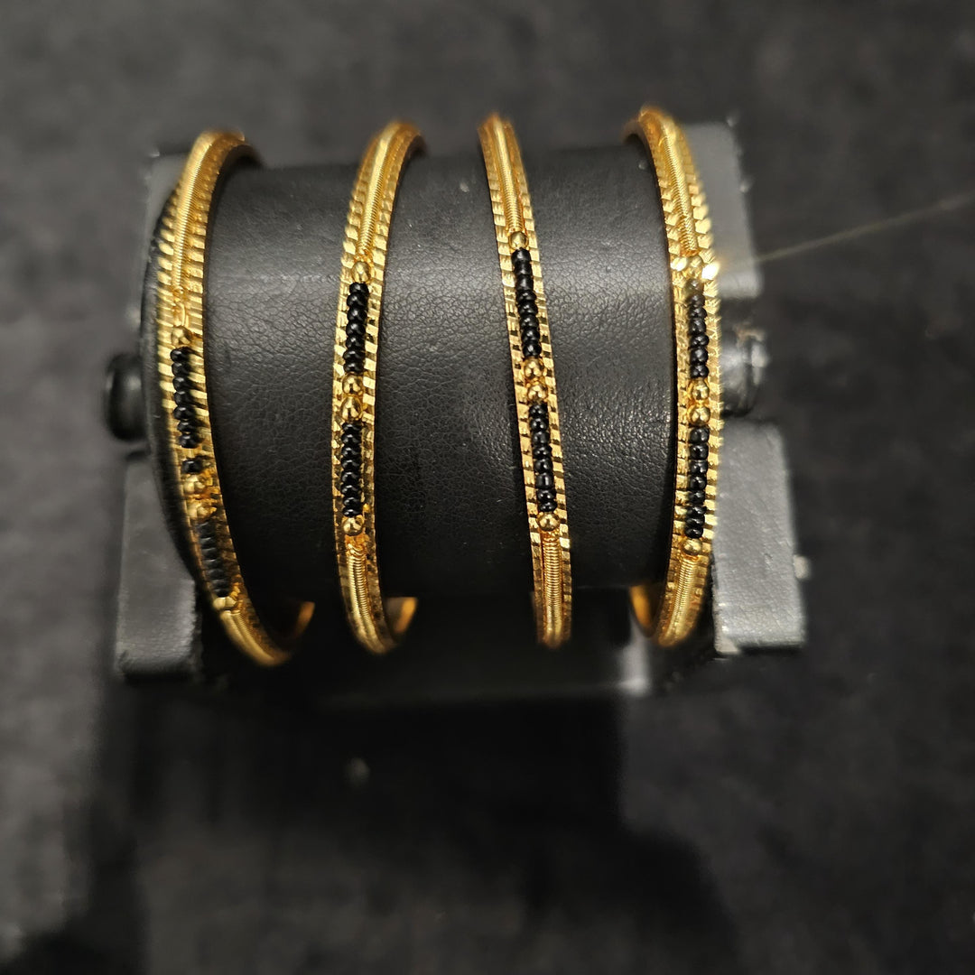 2.6 Black bead Bangles
