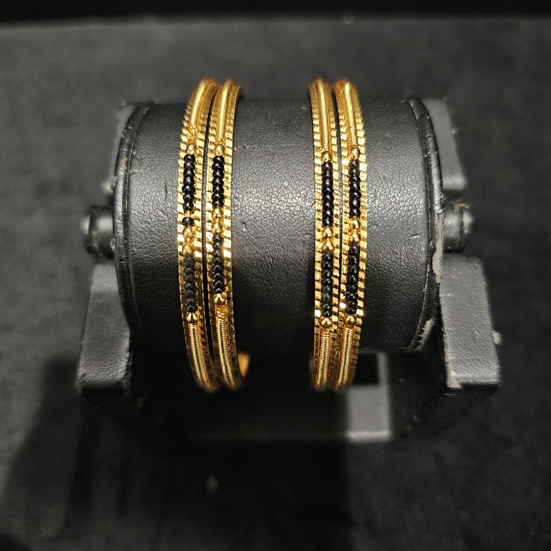 2.6 Black bead Bangles