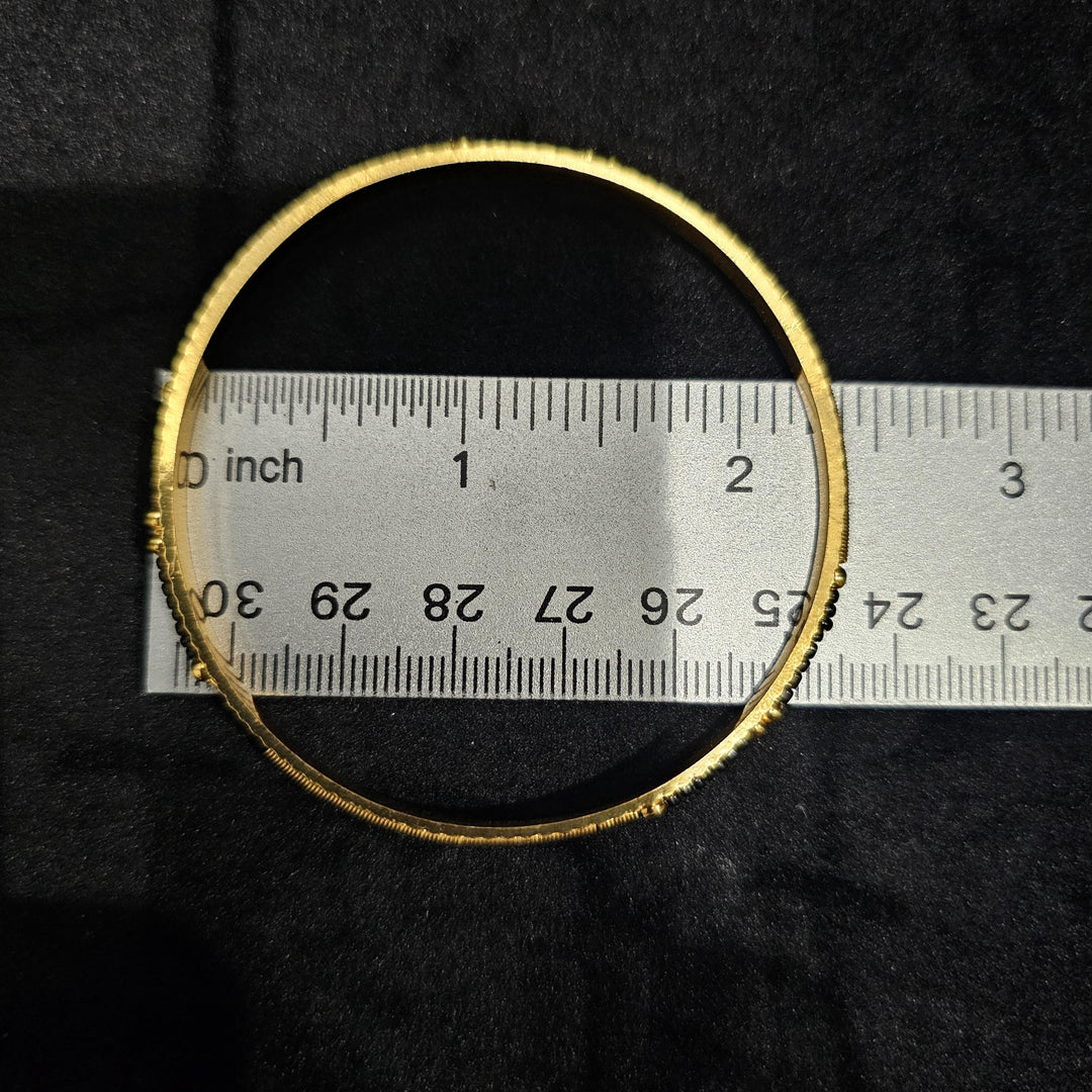 2.6 Black bead Bangles