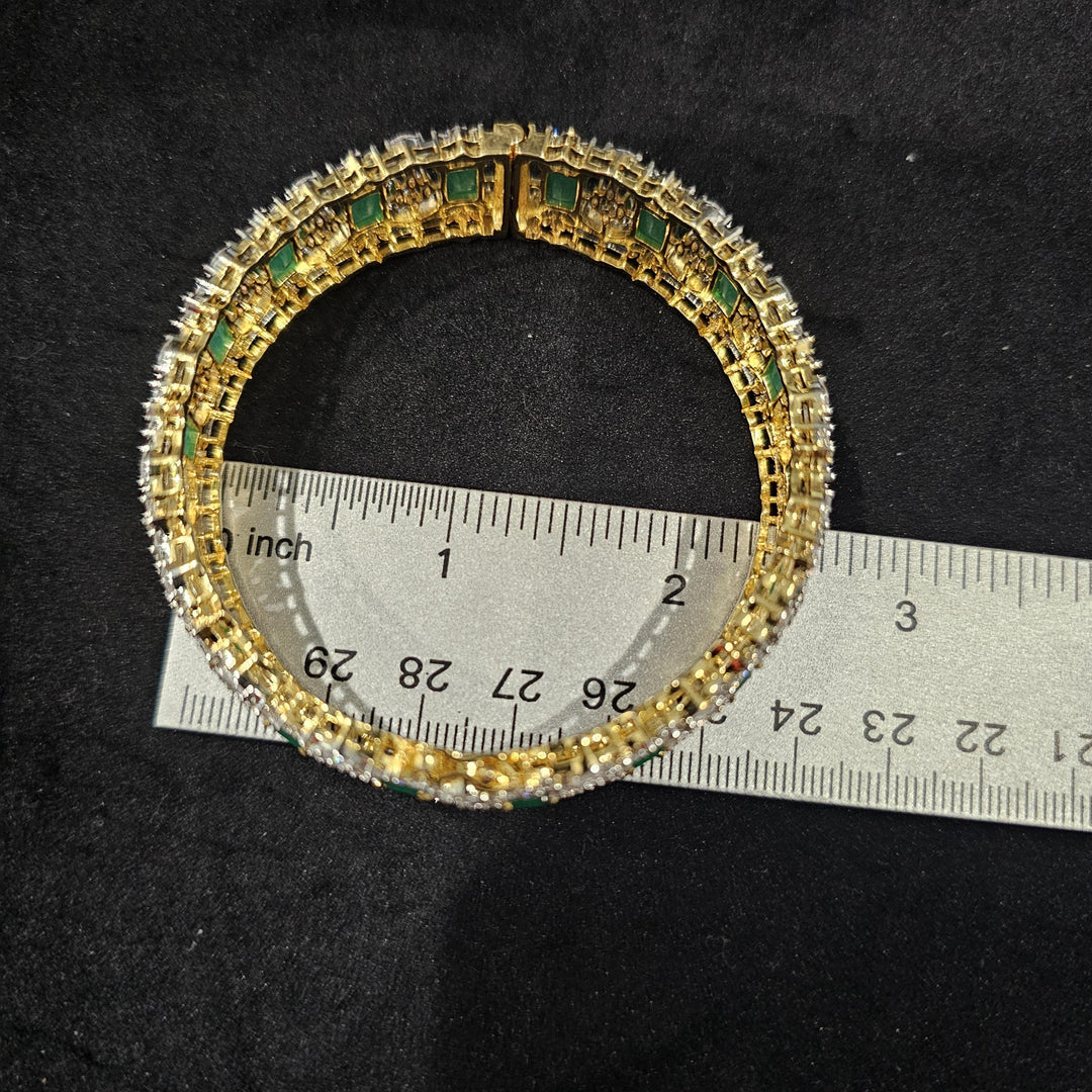 Green CZ Bangle set